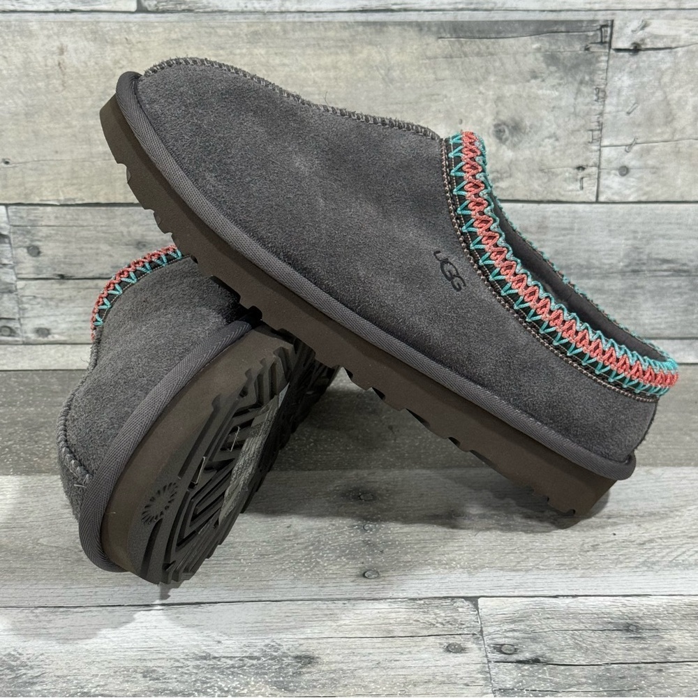 UGG Tasman Women's Slipper - Dark Grey Suede - Size - 7.US